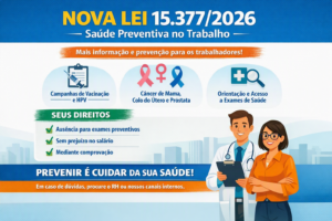 Lei nº 15.377/2026: promoção da saúde preventiva no ambiente de trabalho